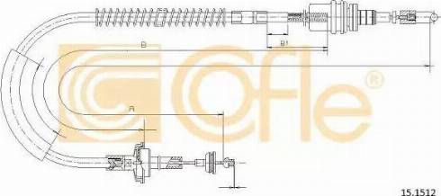 Cofle 15.1512 - Трос, управление сцеплением autosila-amz.com