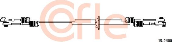 Cofle 15.2460 - Трос, наконечник, ступенчатая коробка передач autosila-amz.com