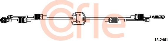 Cofle 15.2461 - Трос, наконечник, ступенчатая коробка передач autosila-amz.com