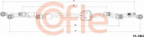 Cofle 15.2467 - Трос, наконечник, ступенчатая коробка передач autosila-amz.com