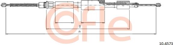 Cofle 92.10.4573 - Тросик, cтояночный тормоз autosila-amz.com