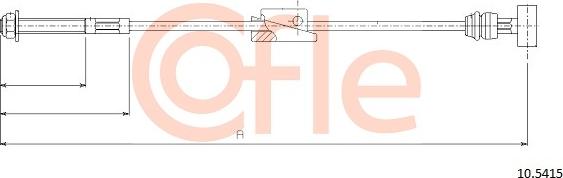 Cofle 10.5415 - Тросик, cтояночный тормоз autosila-amz.com