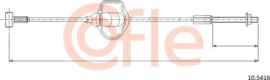 Cofle 10.5416 - Трос, стояночная тормозная система autosila-amz.com