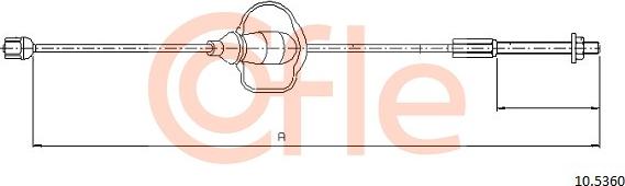 Cofle 92.10.5360 - Тросик, cтояночный тормоз autosila-amz.com