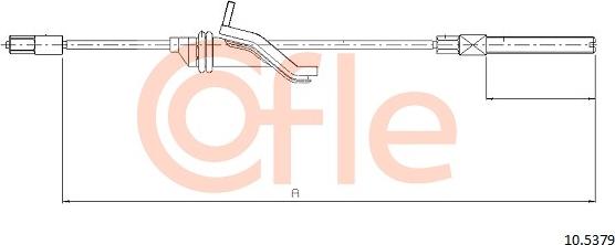 Cofle 105379 - Тросик, cтояночный тормоз autosila-amz.com