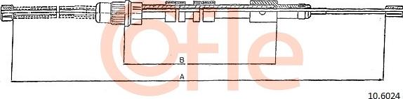 Cofle 10.6024 - Тросик, cтояночный тормоз autosila-amz.com