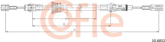 Cofle 10.6852 - Тросик, cтояночный тормоз autosila-amz.com