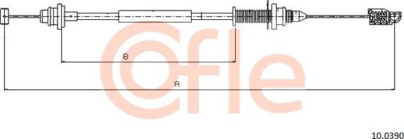 Cofle 10.0390 - Трос газа ор.6001546868 100390 autosila-amz.com