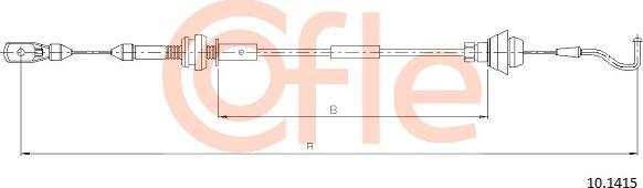 Cofle 10.1415 - Тросик газа autosila-amz.com