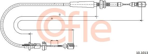 Cofle 10.1013 - Тросик газа autosila-amz.com