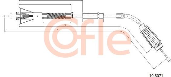 Cofle 92108071 - Тросик, cтояночный тормоз autosila-amz.com