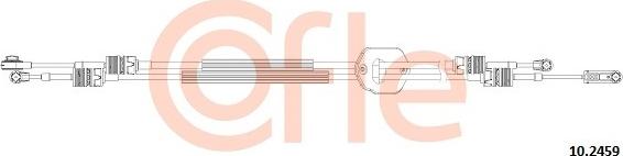 Cofle 10.2459 - Трос, наконечник, ступенчатая коробка передач autosila-amz.com