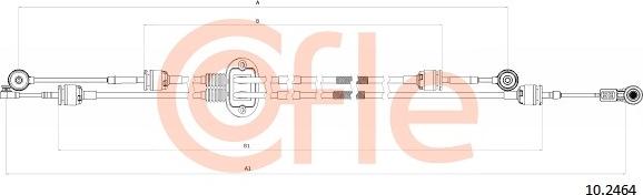 Cofle 10.2464 - Трос, наконечник, ступенчатая коробка передач autosila-amz.com