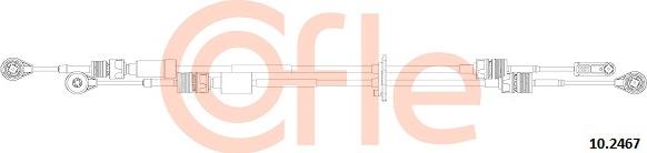 Cofle 10.2467 - Трос, наконечник, ступенчатая коробка передач autosila-amz.com