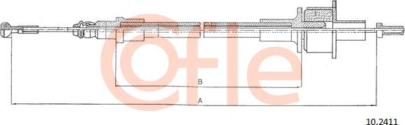 Cofle 10.2411 - Трос, управление сцеплением autosila-amz.com