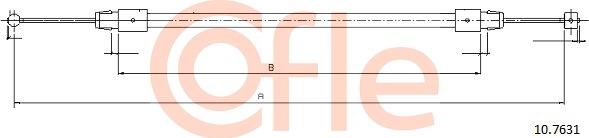 Cofle 10.7631 - Тросик, cтояночный тормоз autosila-amz.com