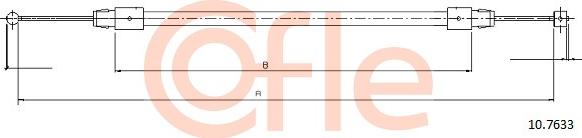 Cofle 10.7633 - Тросик, cтояночный тормоз autosila-amz.com