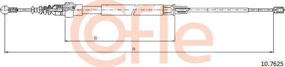Cofle 10.7625 - Тросик, cтояночный тормоз autosila-amz.com