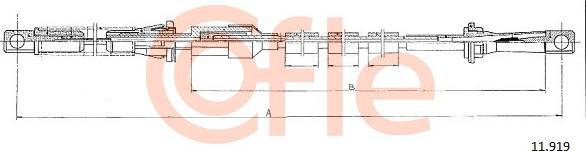 Cofle 11.919 - Тросик газа autosila-amz.com