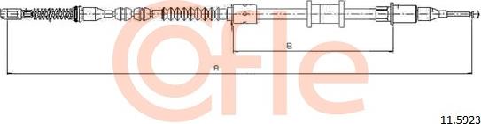 Cofle 11.5923 - Тросик, cтояночный тормоз autosila-amz.com