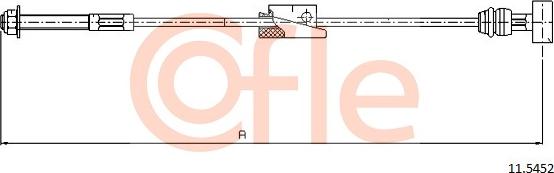 Cofle 11.5452 - Тросик, cтояночный тормоз autosila-amz.com