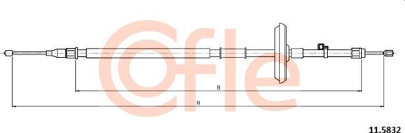 Cofle 11.5832 - Тросик, cтояночный тормоз autosila-amz.com
