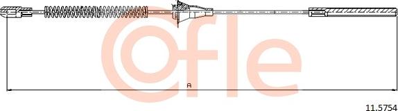 Cofle 11.5754 - Тросик, cтояночный тормоз autosila-amz.com