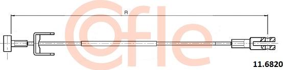 Cofle 11.6820 - Тросик, cтояночный тормоз autosila-amz.com