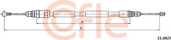 Cofle 11.6823 - Тросик, cтояночный тормоз autosila-amz.com