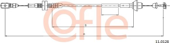 Cofle 11.0128 - Тросик газа autosila-amz.com