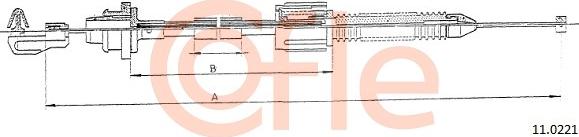 Cofle 11.0221 - Тросик газа autosila-amz.com