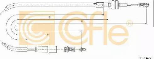 Cofle 11.1472 - Тросик газа autosila-amz.com