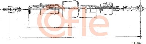 Cofle 11.147 - Тросик газа autosila-amz.com