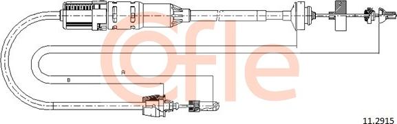 Cofle 11.2915 - Трос, управление сцеплением autosila-amz.com