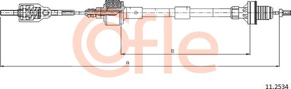 Cofle 11.2534 - Трос, управление сцеплением autosila-amz.com