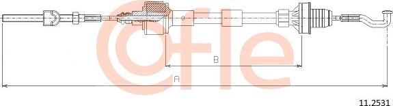 Cofle 11.2531 - Трос, управление сцеплением autosila-amz.com