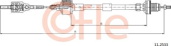 Cofle 11.2533 - Трос, управление сцеплением autosila-amz.com