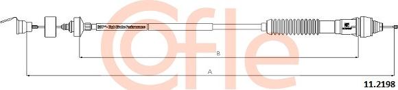 Cofle 11.2198 - Трос, управление сцеплением autosila-amz.com