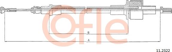 Cofle 11.2322 - Трос, управление сцеплением autosila-amz.com