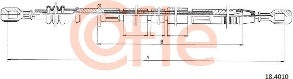 Cofle 18.4010 - Трос, управление сцеплением autosila-amz.com