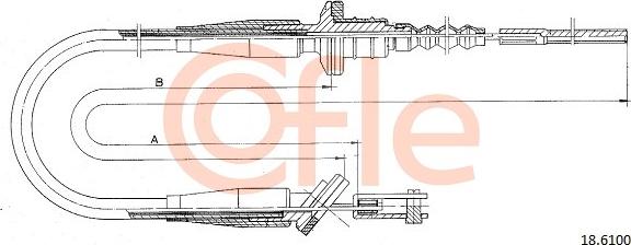 Cofle 18.6100 - Трос, управление сцеплением autosila-amz.com