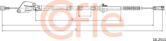 Cofle 18.2511 - Трос, управление сцеплением autosila-amz.com