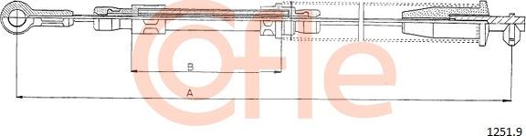 Cofle 1251.9 - Тросик, cтояночный тормоз autosila-amz.com