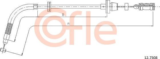 Cofle 12.7308 - Тросик газа autosila-amz.com