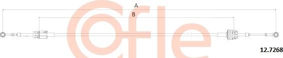 Cofle 92.12.7268 - Трос, наконечник, ступенчатая коробка передач autosila-amz.com