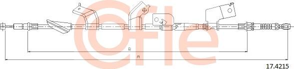 Cofle 17.4215 - Тросик, cтояночный тормоз autosila-amz.com
