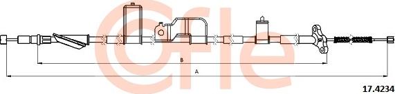 Cofle 17.4234 - Тросик, cтояночный тормоз autosila-amz.com