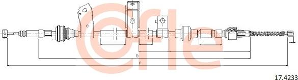 Cofle 17.4233 - Тросик, cтояночный тормоз autosila-amz.com