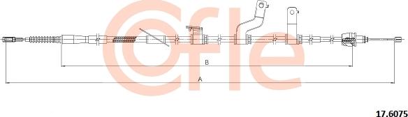 Cofle 17.6075 - Тросик, cтояночный тормоз autosila-amz.com