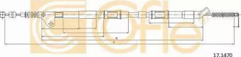 Cofle 17.1470 - Тросик, cтояночный тормоз autosila-amz.com